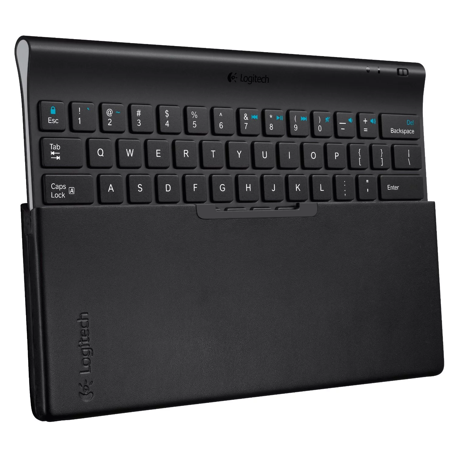 Logitech's Android tablet-ready keyboard comes with a case which doubles as a stand