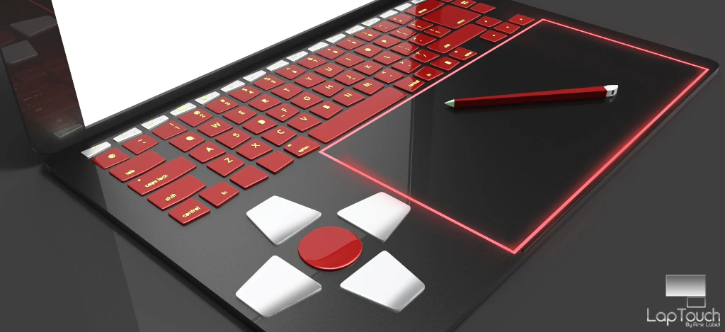 The concept was derived from difficulties found positioning a tablet and PC together to facilitate continually moving to press keys whilst using the pen (Image: Amir Labidi)
