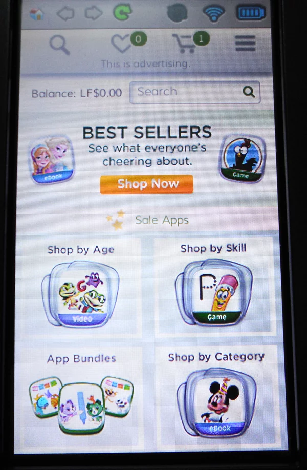 The app store lets you shop for apps based on age, skill etc (Photo: Lakshmi Sandhana/Gizmag)