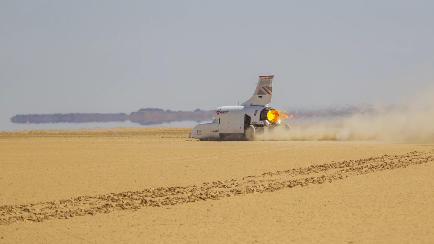 The Bloodhound LSR is described as a jet plane, F1 car and spaceship in one vehicle