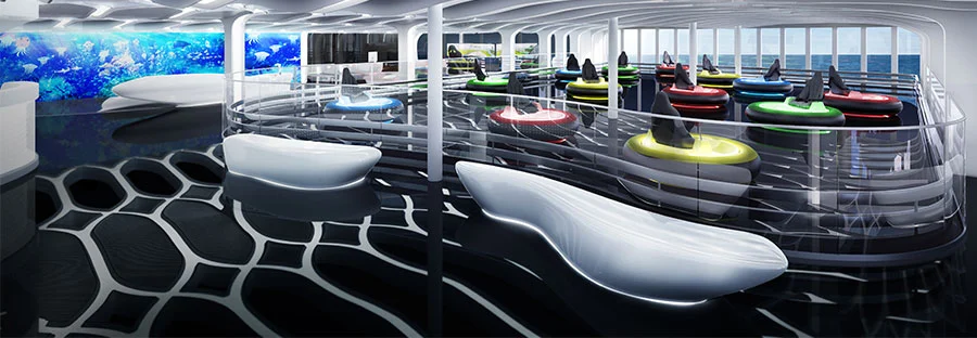 One of the interesting activities in the Galaxy Pavilion will be bumper hovercraft