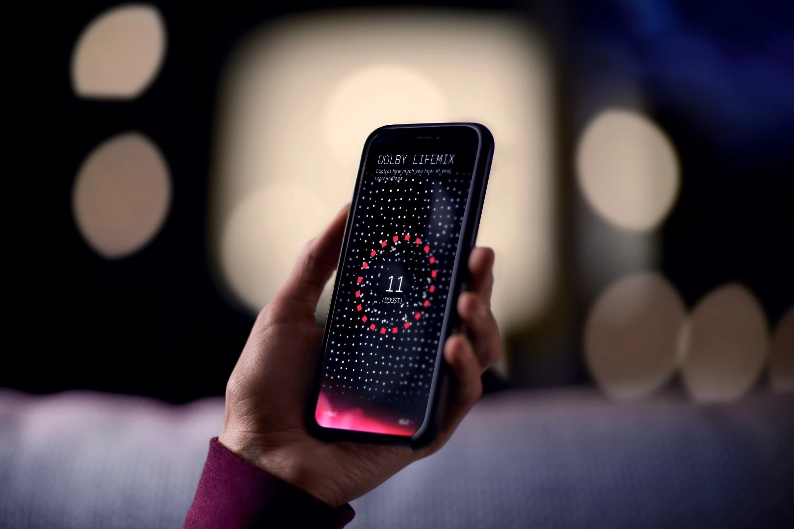 Dolby Dimension can be controlled through an iOS or Android app