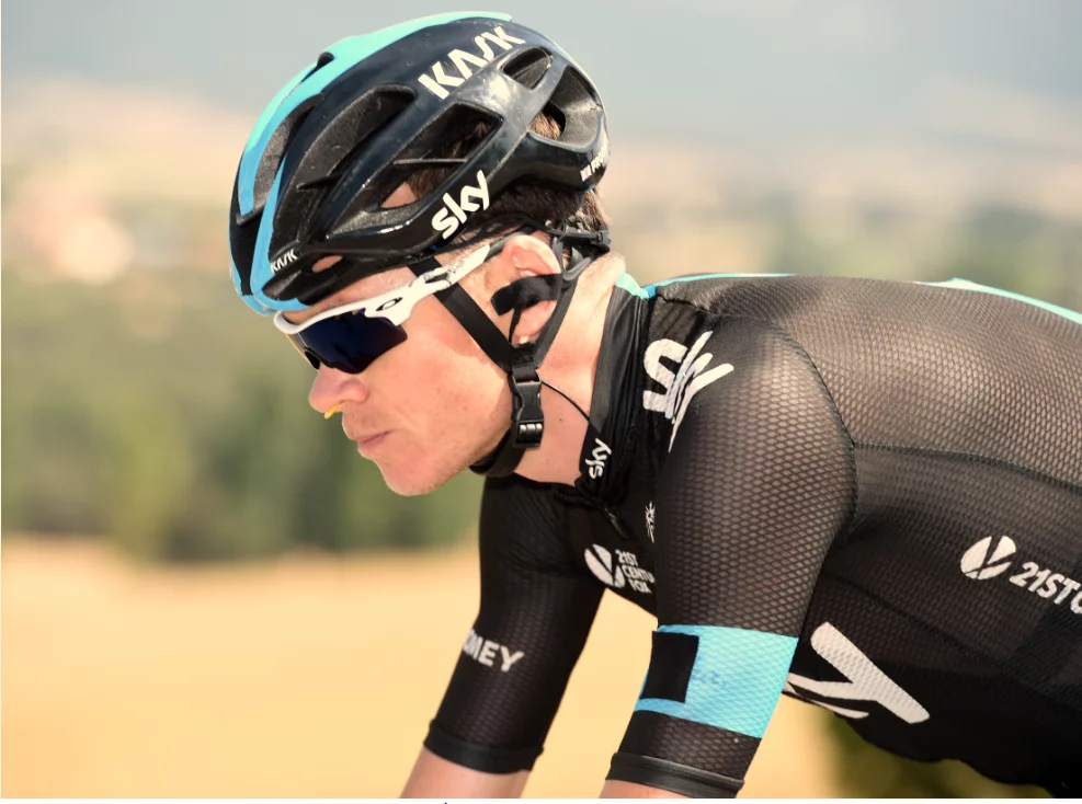 Chris Froome is using the Turbine during Vuelta a Espana