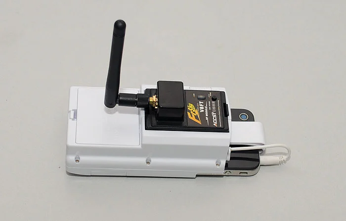 A frequency module plugs into the iPhly case
