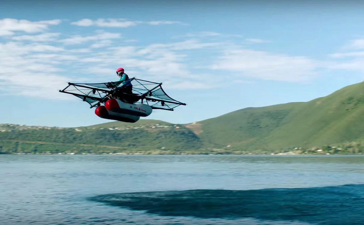 The Kitty Hawk Flyer being flown by Cimeron Morrissey in the company's slick promo video