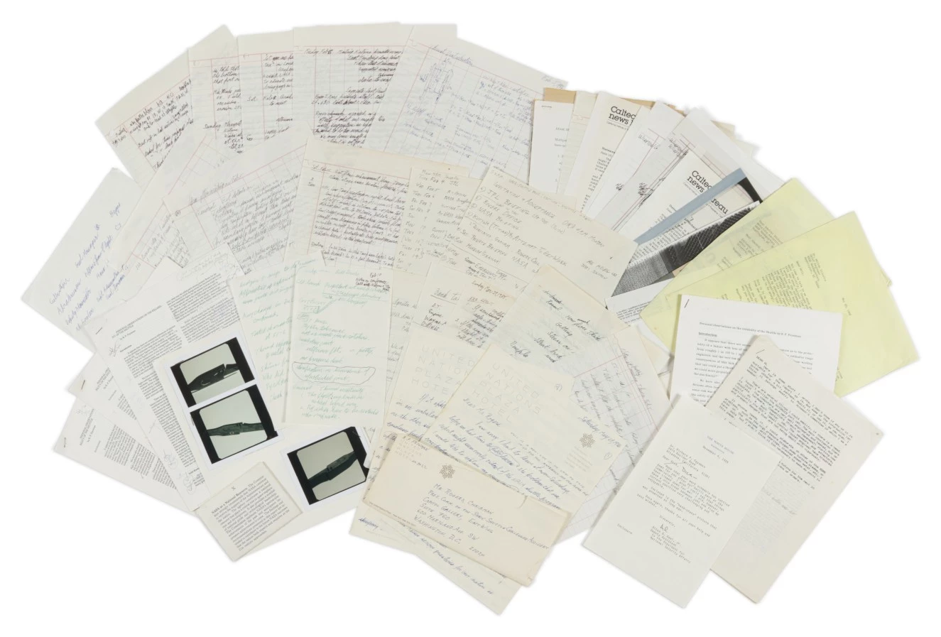 Richard Feynman's archive from the 1986 Rogers Commission investigating the Challenger disaster