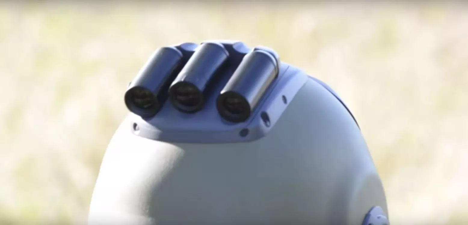 The FSV helmet has built-in sensors
