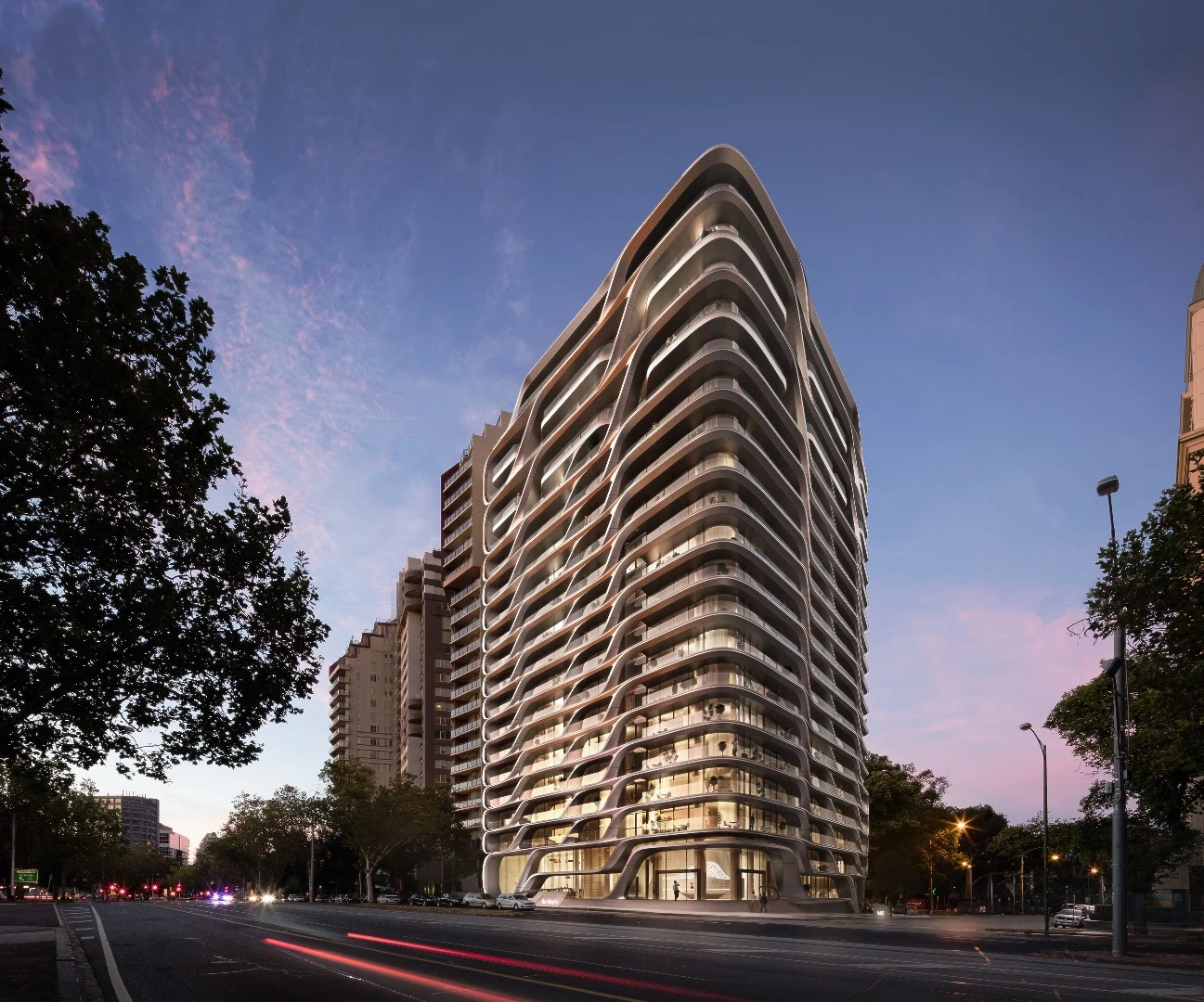 The Mayfair Residential Tower would rise to a height of 64.4 m (211 ft)