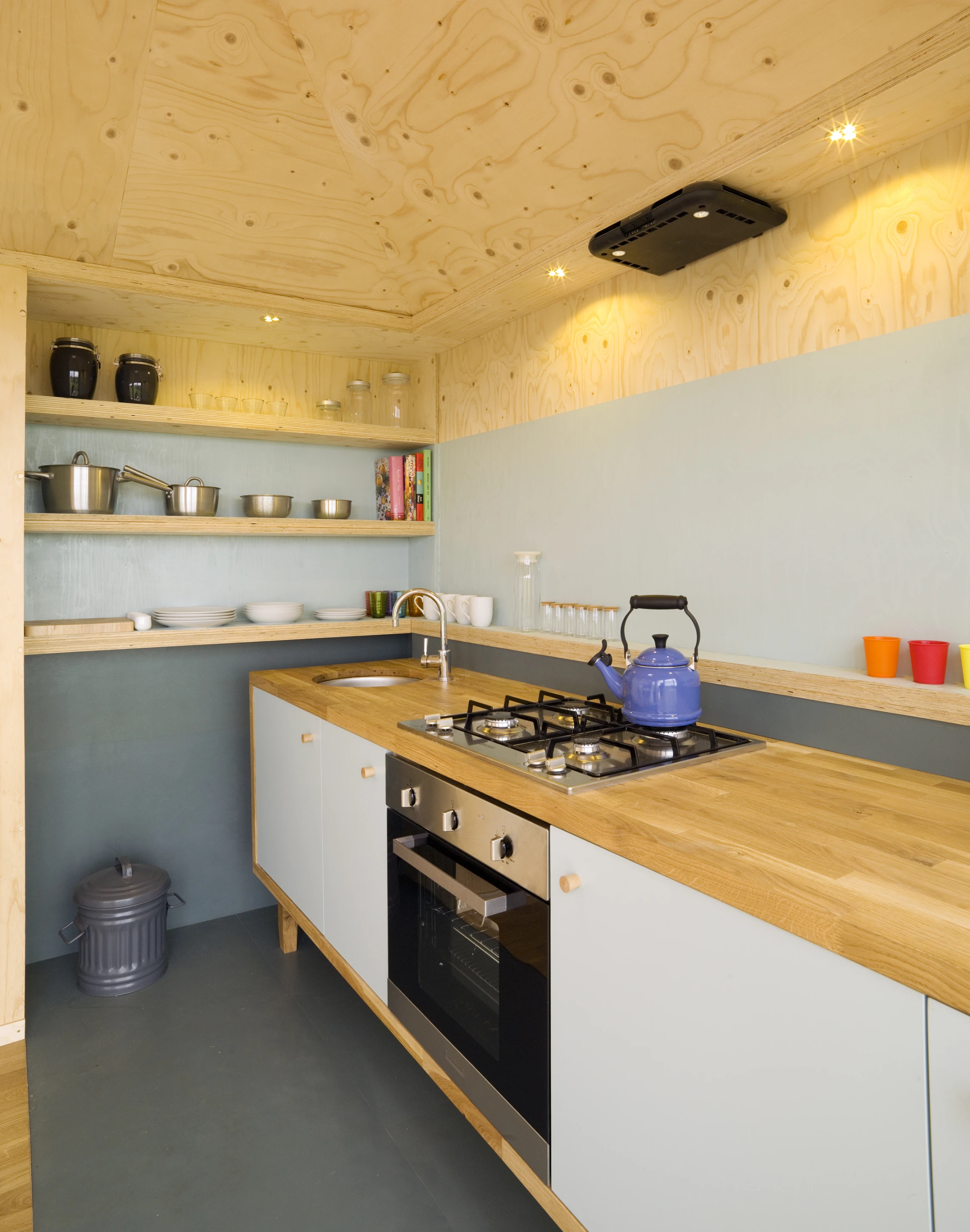 A log-burning cooker can also be installed (Photo: Echo)
