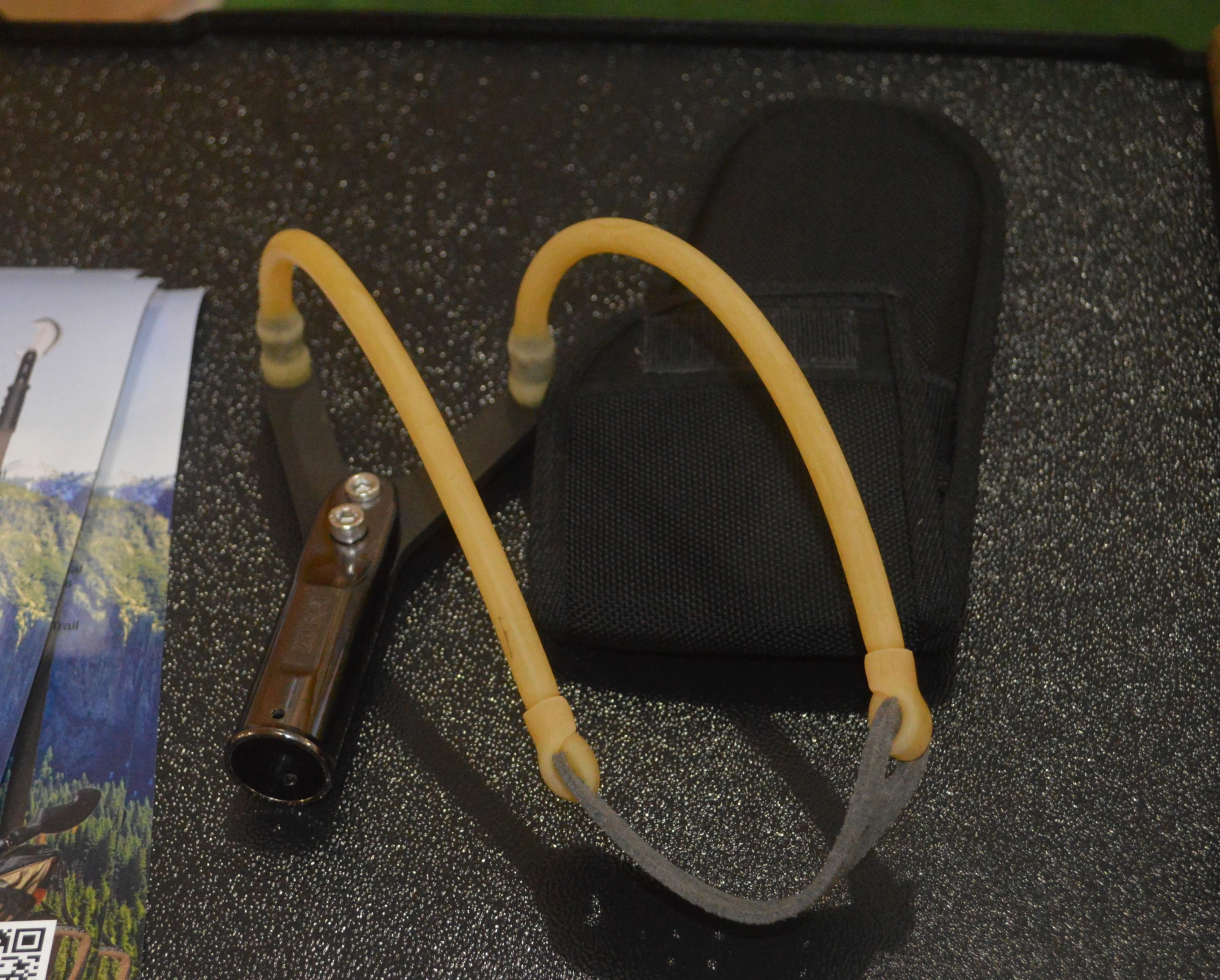 The slingshot attachment is designed for shooting small game