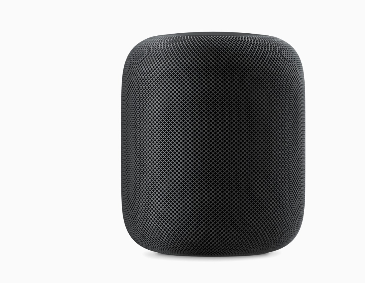 Black model of Apple HomePod
