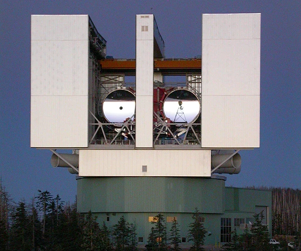 The Large Binocular Telescope (LBT) on Mt. Graham in south-eastern Arizona