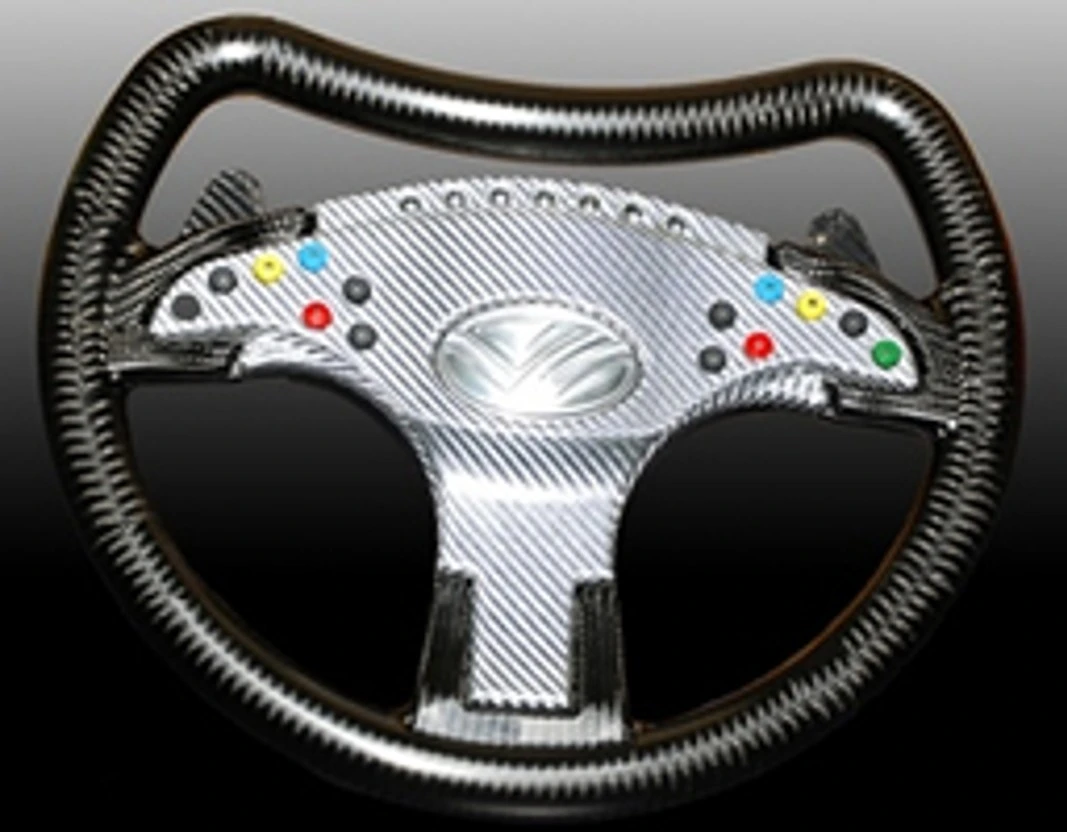 The Weber FasterOne's steering wheel