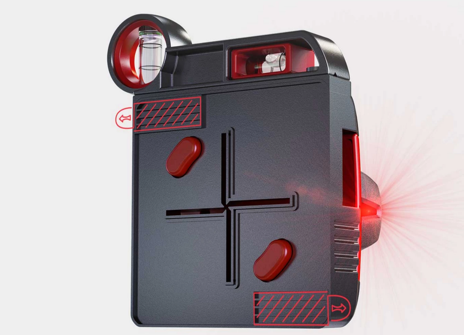 3M strips allow users to attach the base to a wall
