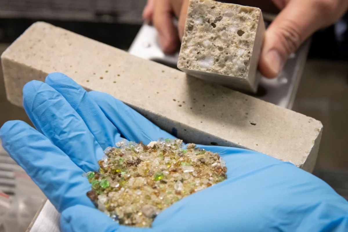 The scientists utilized types of glass that were unsuitable for traditional recycling