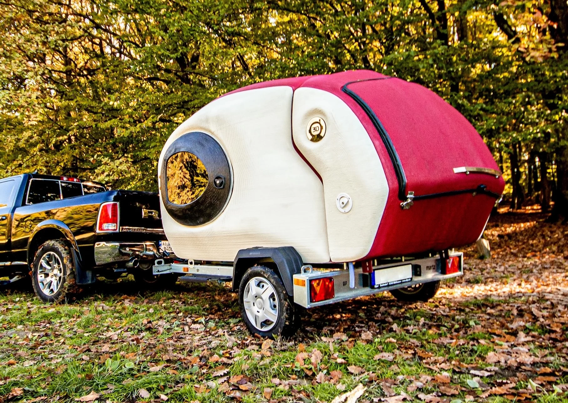 A teardrop camper quite unlike the average