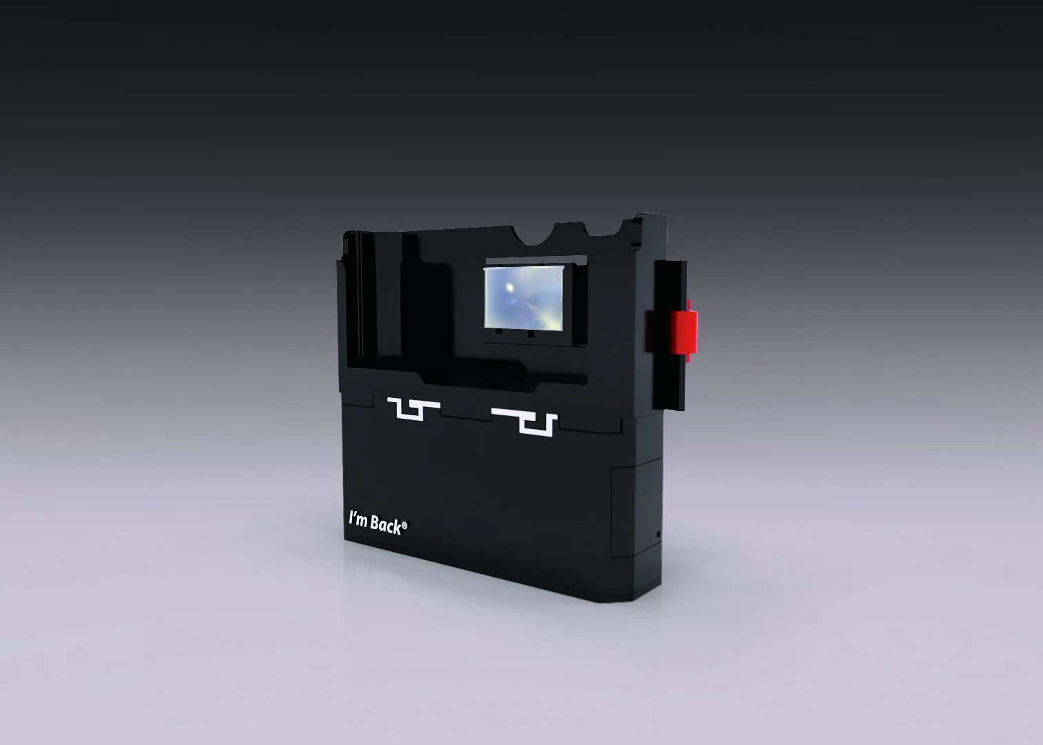 The I'm Back attachment sends the light coming through the host camera's lens onto a focusing screen, bounces it off mirrors, sends it through a lens and then onto the CMOS sensor