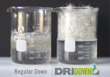 Sierra Designs' DriDown actually floats on water