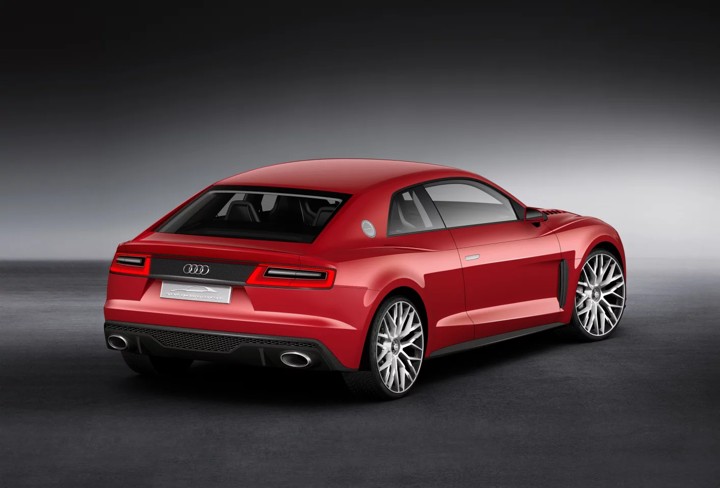The Sport Quattro Laserlight concept's diffuser and rear spoiler