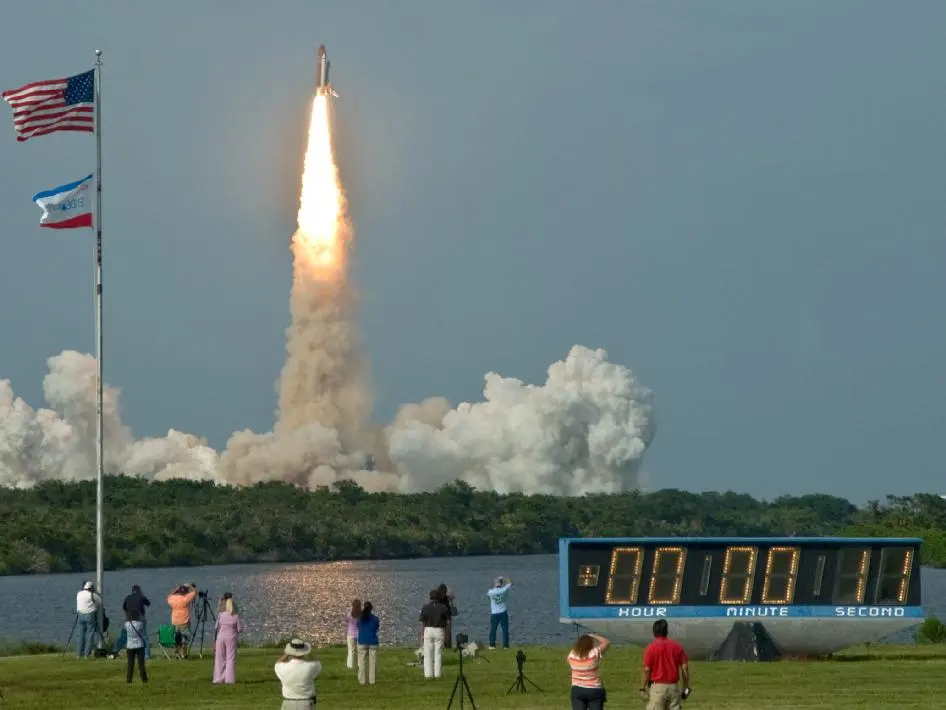 The Endeavour space shuttle (seen here in a previous mission) is currently on its final flight, and the second-last flight of the entire shuttle program (Photo: NASA)
