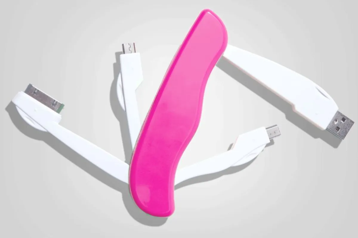 The USB Utility Charge Tool contains four commonly-used fold-out plugs, for charging your electronic devices