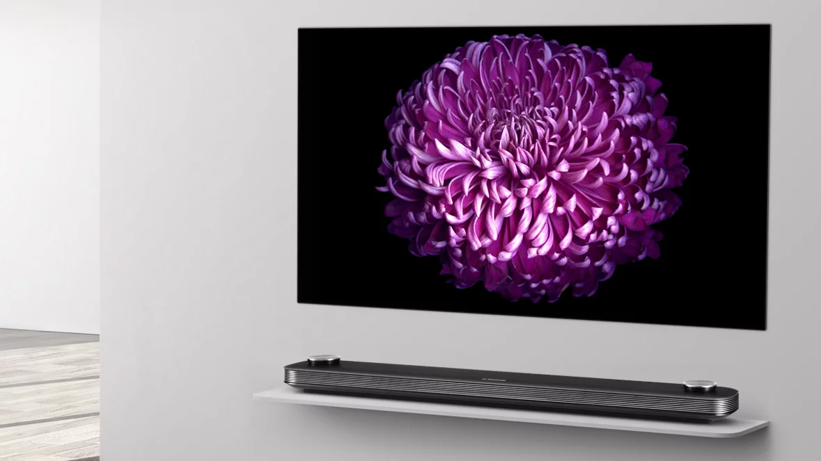LG's "Picture-on-Wall" OLED TV W produces the vibrant colors and infinite contrast ratio that OLED technology is known for