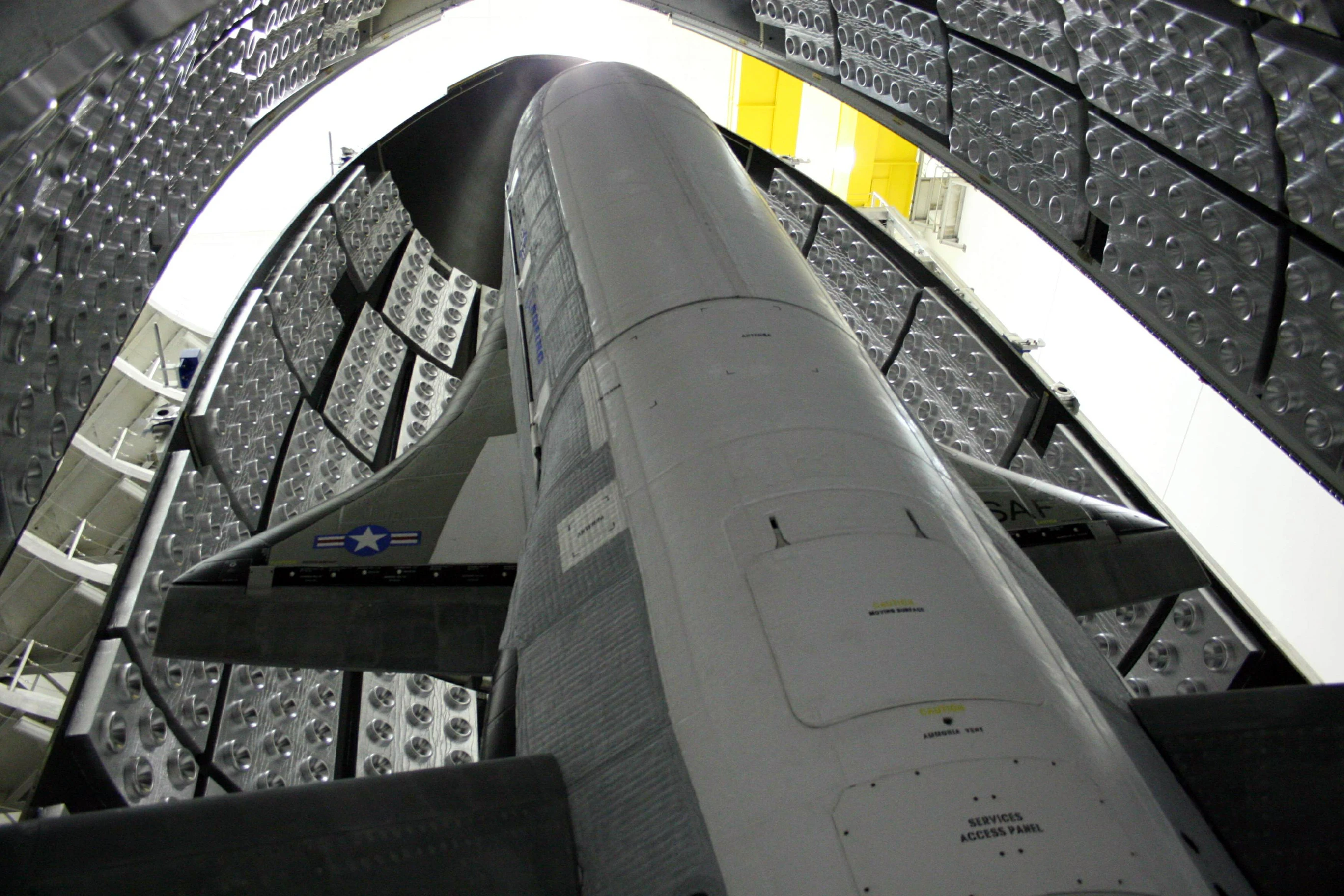 X-37B atop Atlas booster (Image: USAF)