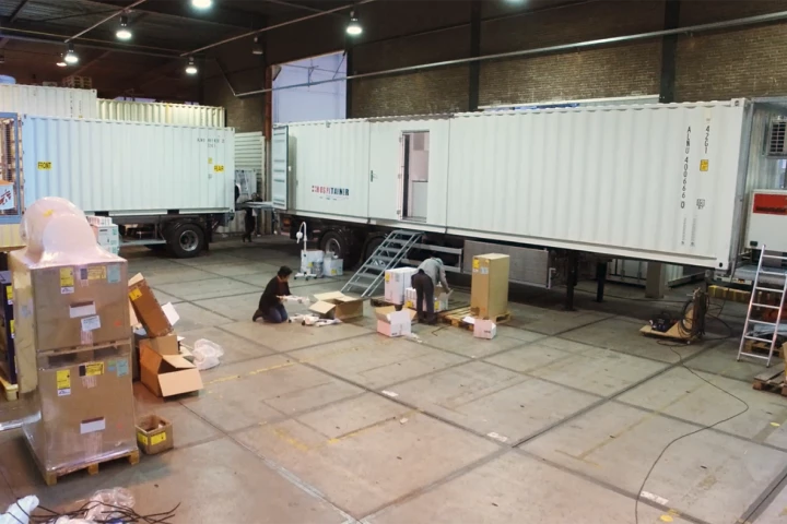 Médecins Sans Frontières' second Mobile Unit Surgical Trailer (MUST) under construction