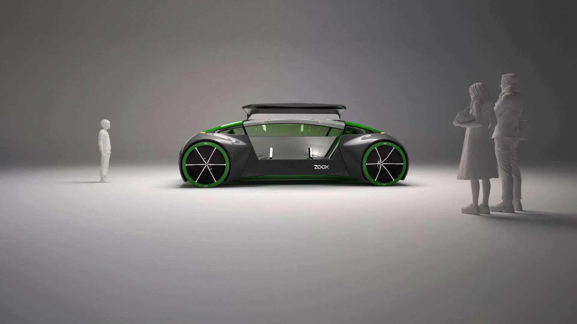 The Boz has a B-pillar-less design with large gull-style doors