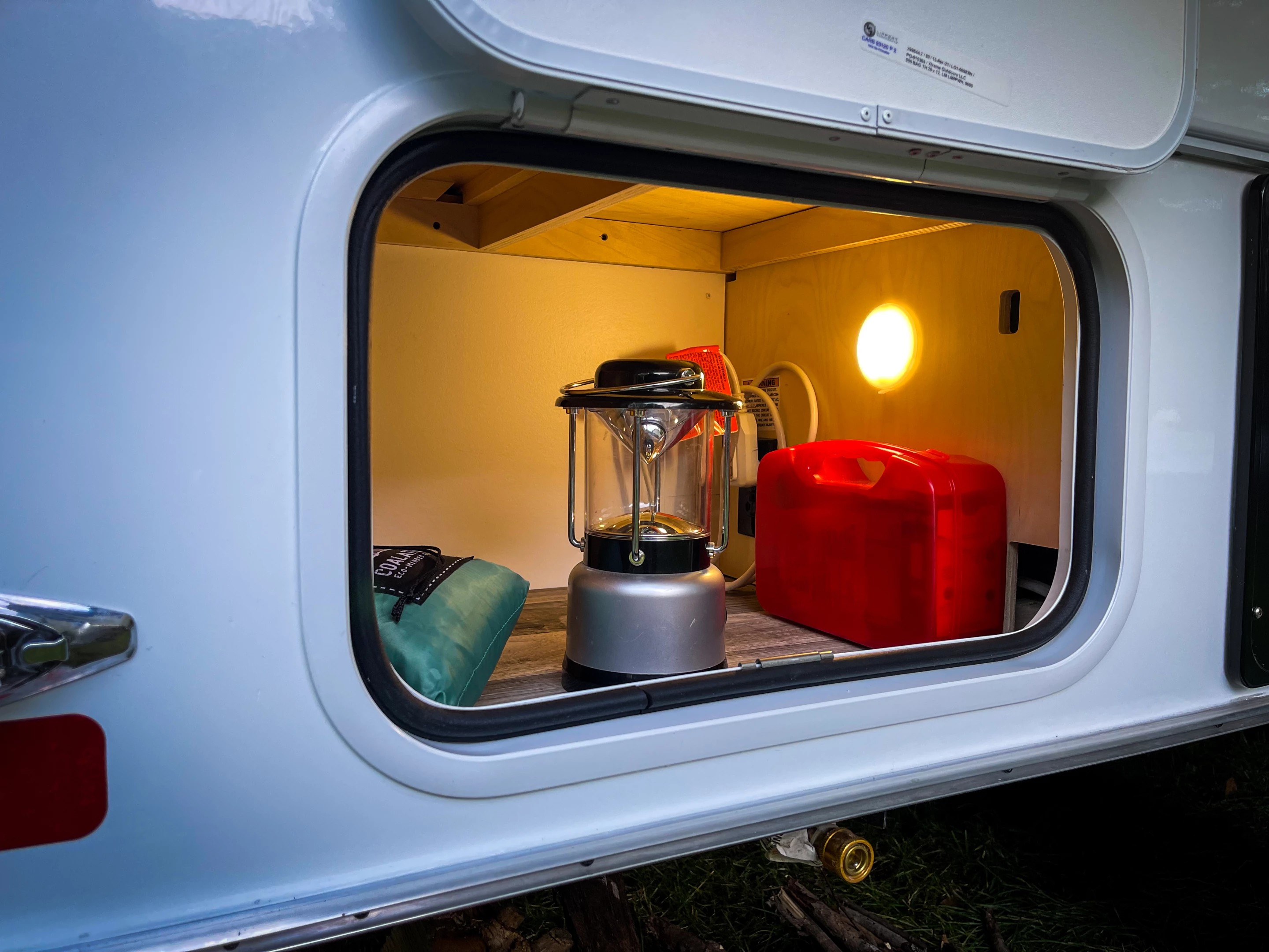 Exterior storage cabinet