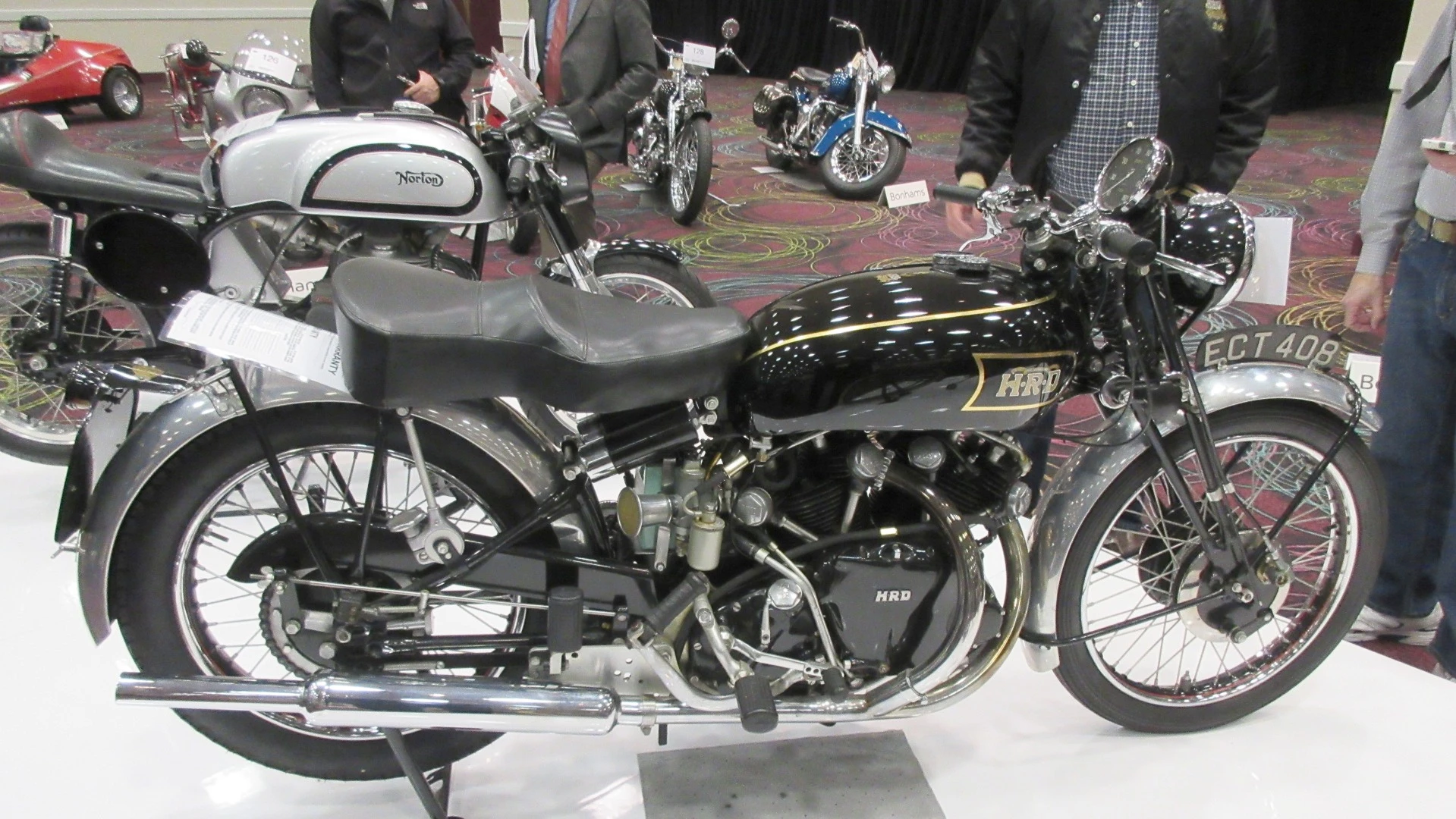 Bonhams Lot 108, a 1948 Series-B Black Shadow, is something of a rarity with just 76 being made before Series-C production began in 1949. Over 1500 of the Series-C Black Shadow were built, so on the basis of scarcity, this bike in particular could have gone higher. With all the numbers being right, it resulted in a world record price for the model.