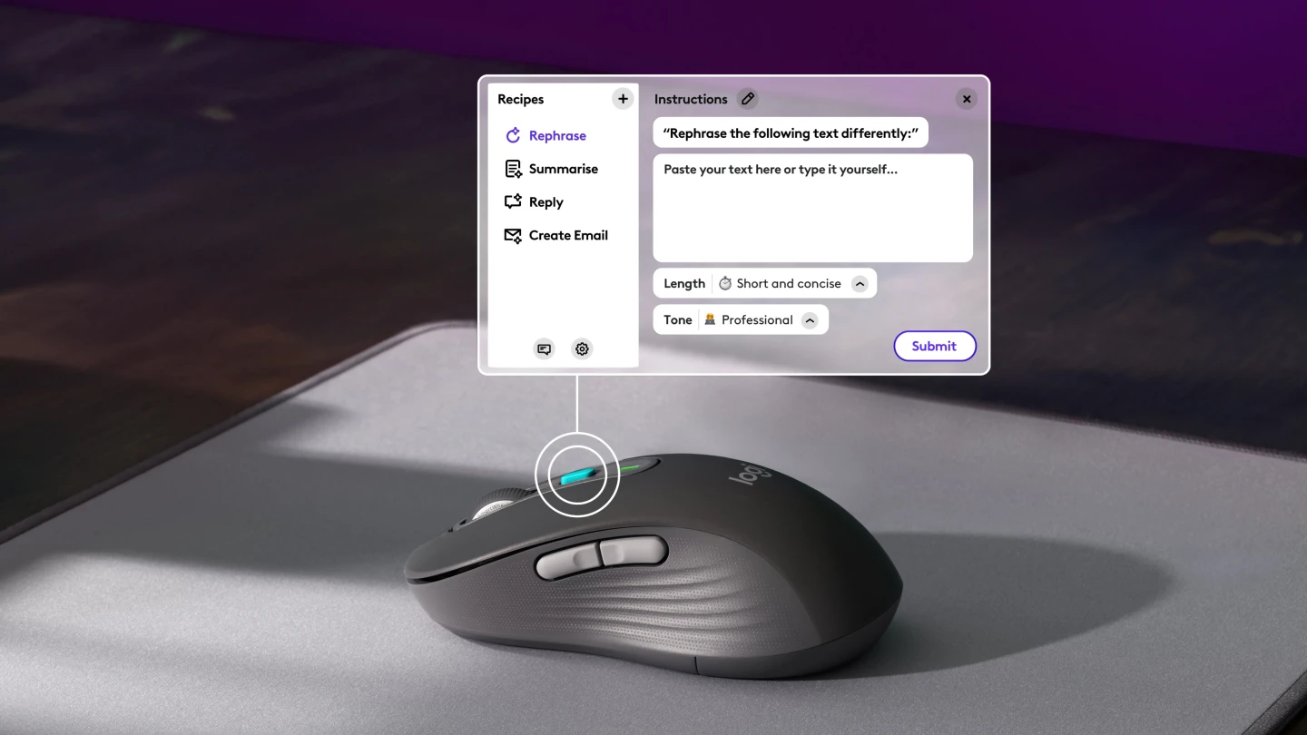 Logitech View Logitech lets users cook GPT shortcuts into its mice and keyboards