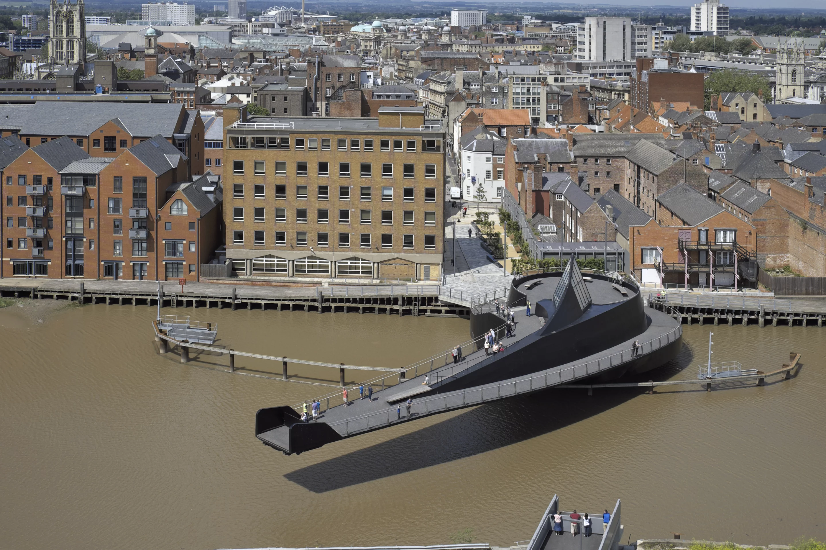 Photo showing the rotation of the bridge (Photo: Timothy Soar)