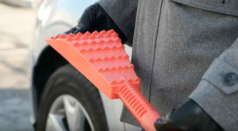 The teeth on the Spare-Me provide extra traction on slippery surfaces