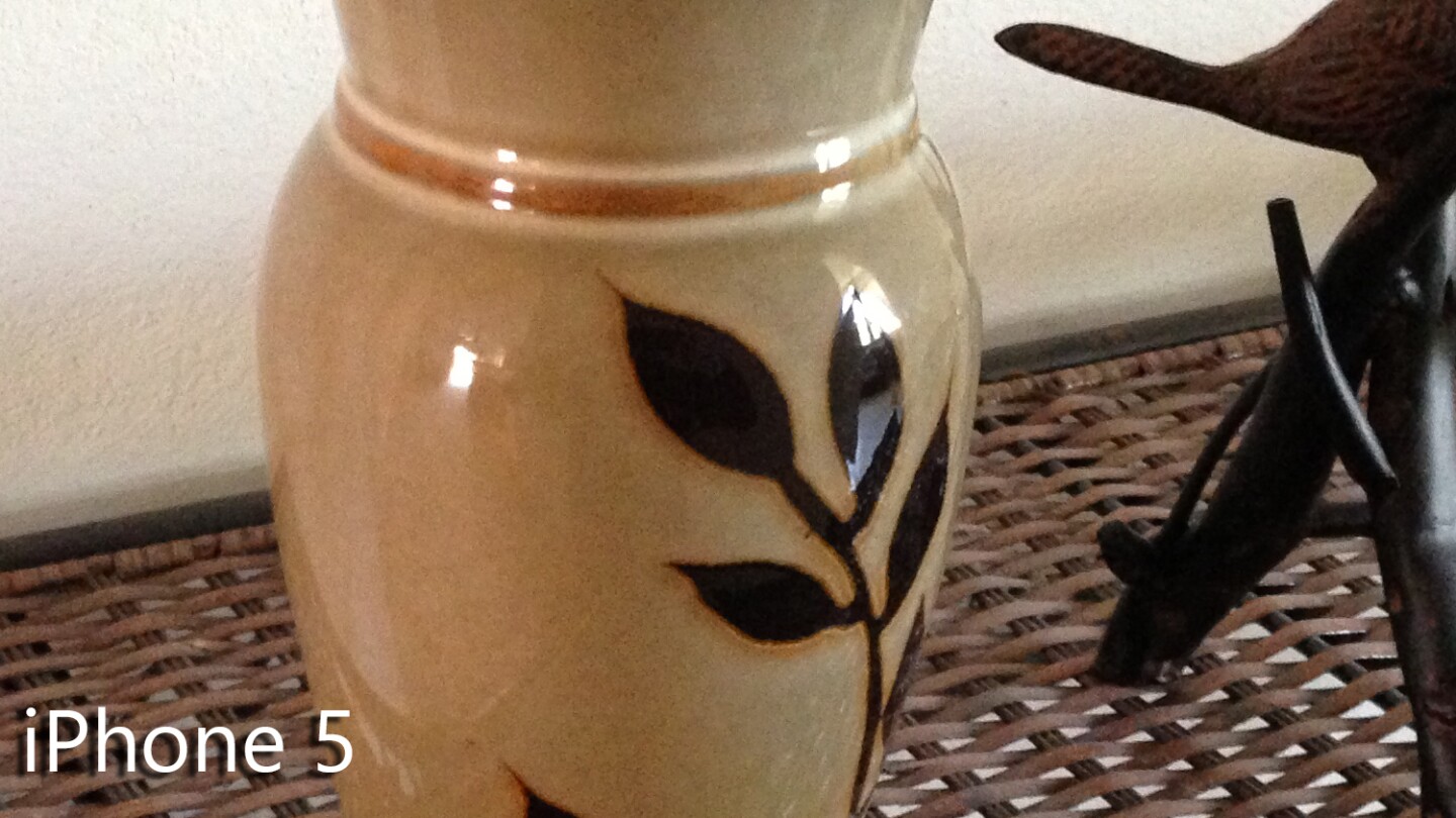 Crop of indoor shot taken with the iPhone 5