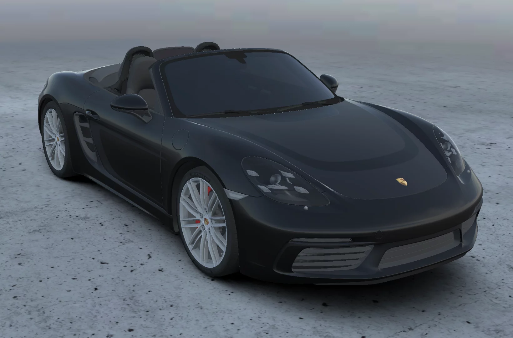 A two-tone matt on gloss black wrap