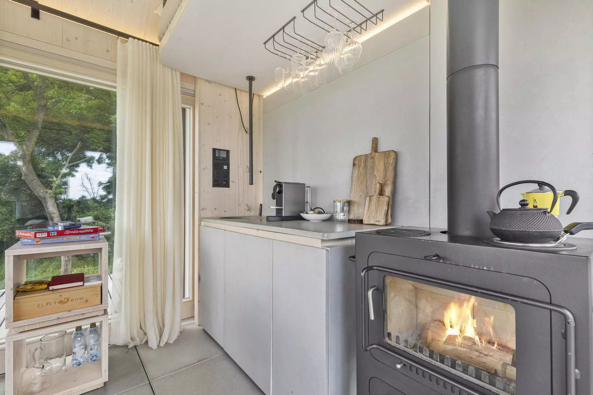 Cabin Devín's interior decor is nicely done