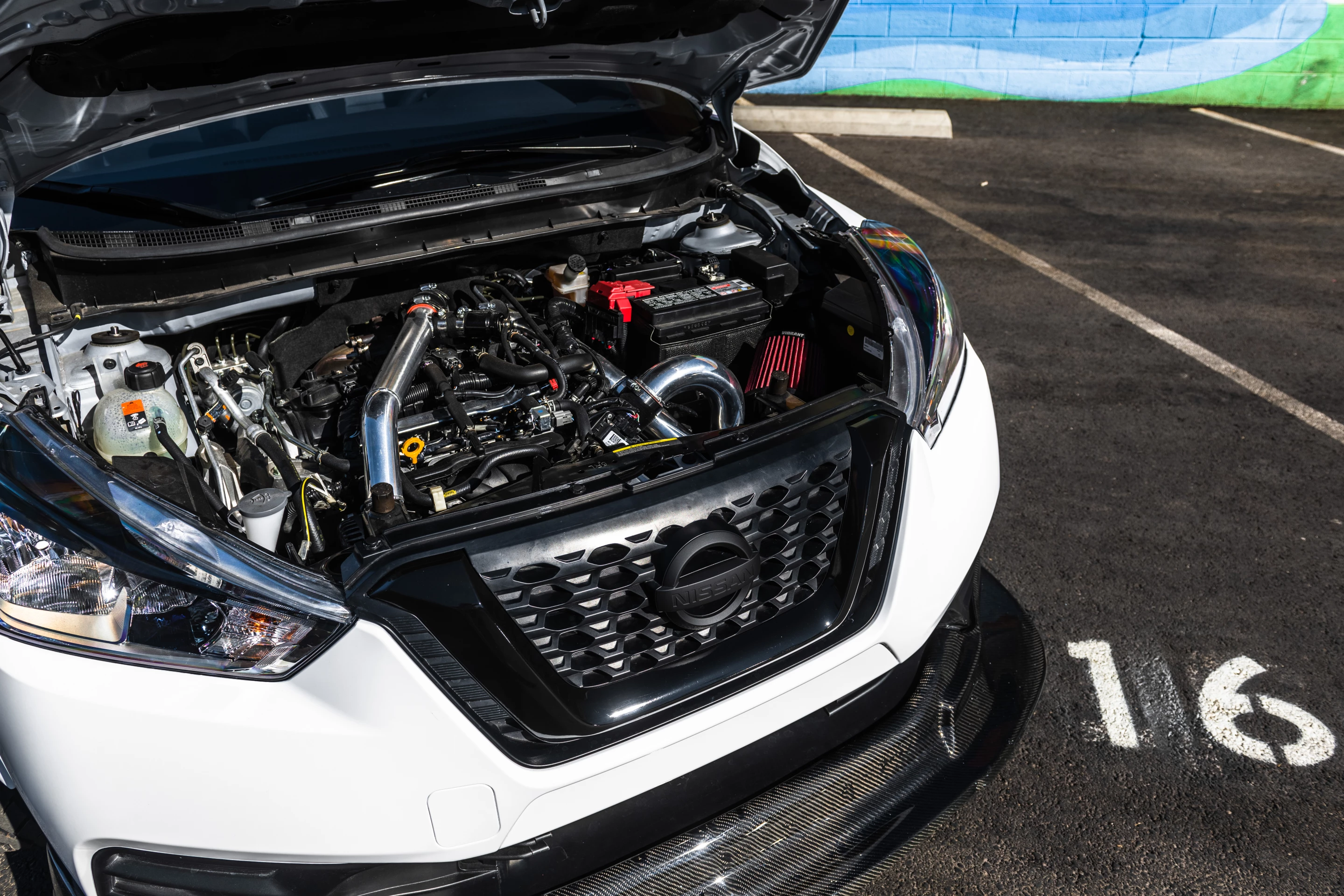 The stock 1.6-liter four-cylinder engine gets its own turbocharger from Garrett, a Turbosmart diverter valve, and a new ECU from UPREV