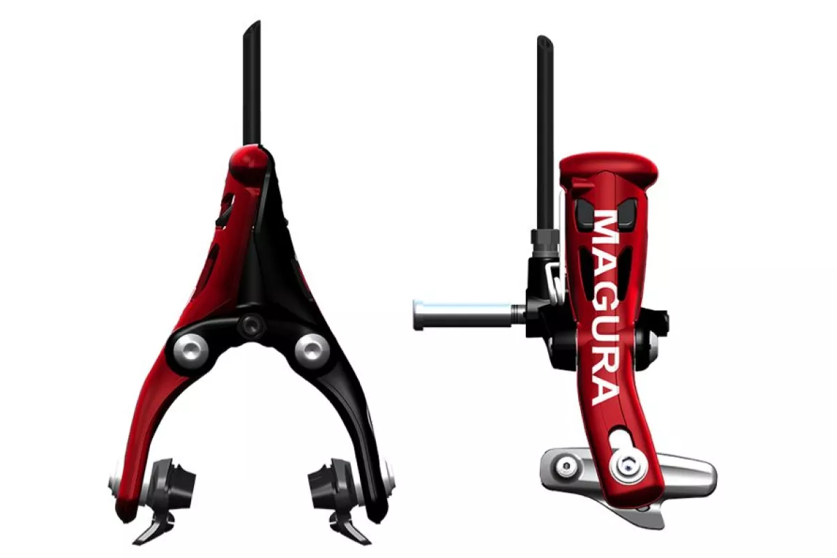 Magura has introduced the world's first hydraulic braking system for road bicycles, known as RT8 TT
