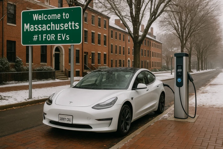 Mass ranks as the most friendly EV state in the US