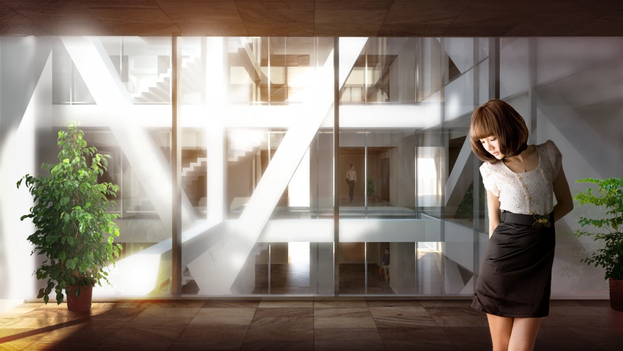 A library, kindergarten, and gallery will also add to the neighborhood-like feel of the whole complex