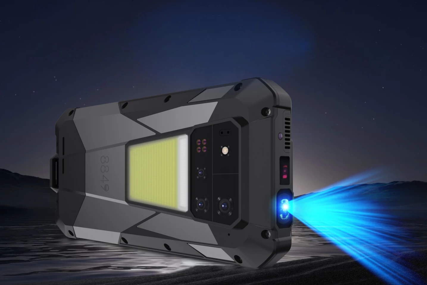 The Tank 4 Pro's 720p projector unit only puts out 100 lumens, so you'll need to find a dark spot before the show starts