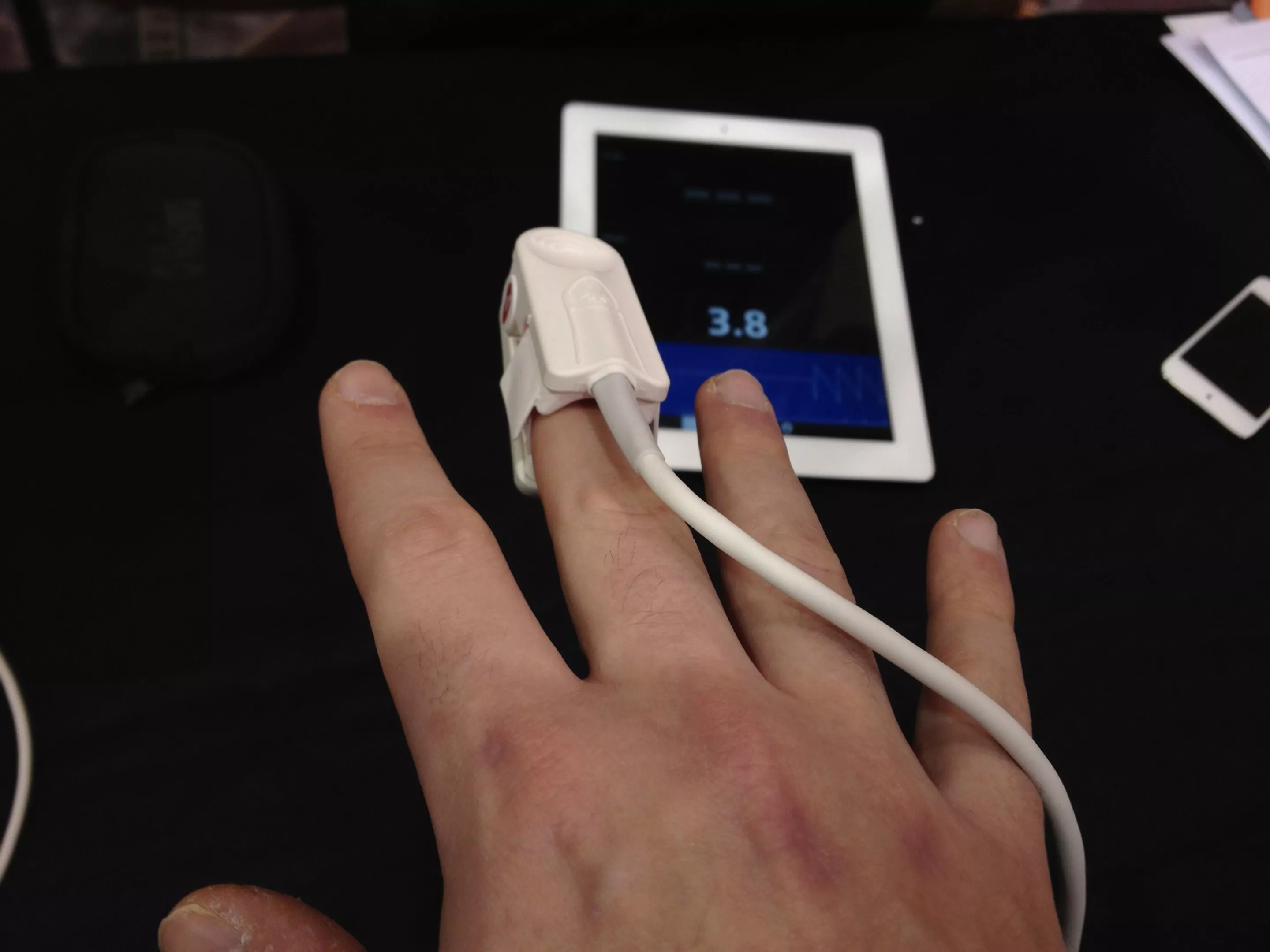 Masimo will be demonstrating the iSpO2 at CES 2013