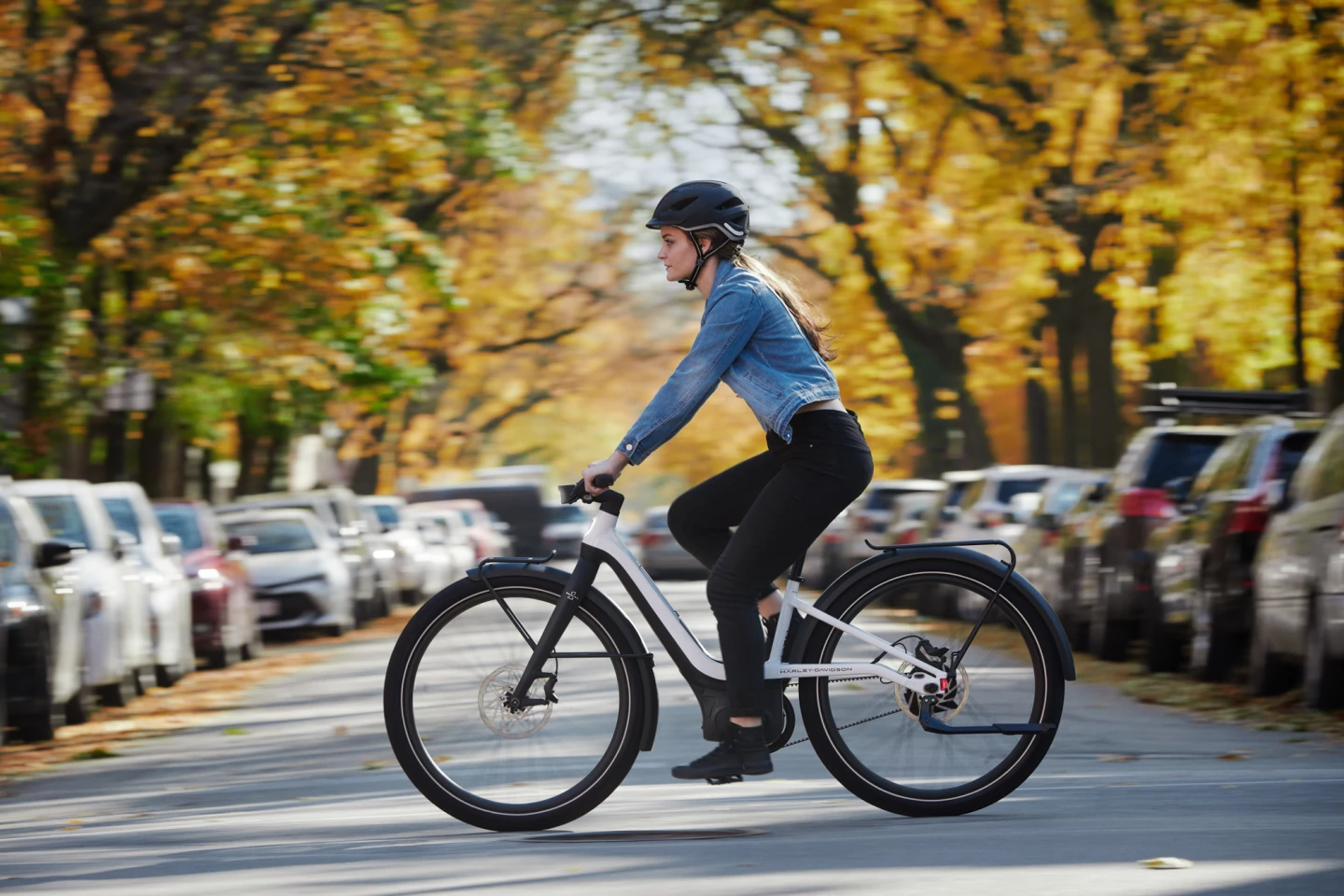 The Step-Thru model comes with cargo racks front and rear