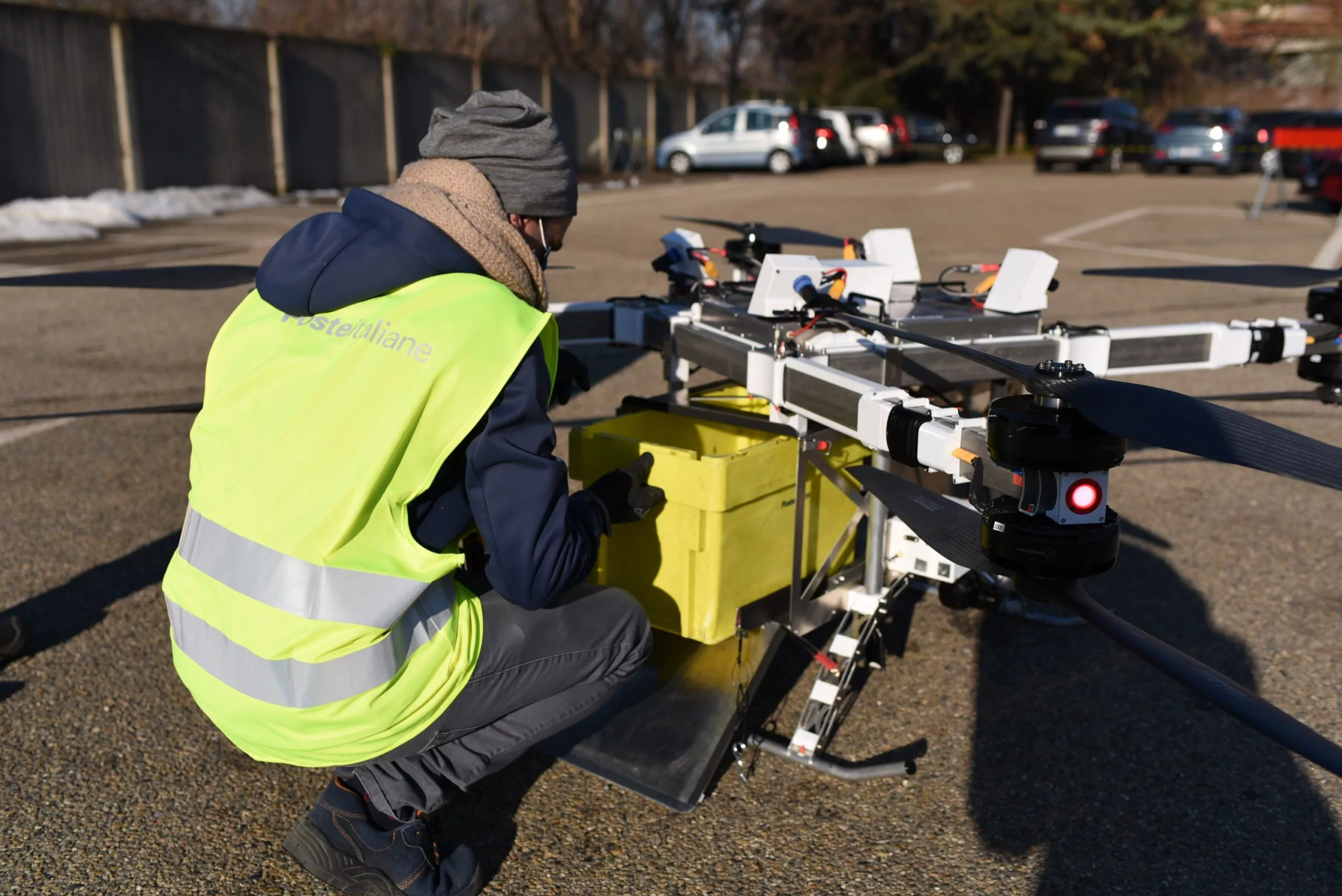 One of the FB3 drones used an internal cargo compartment