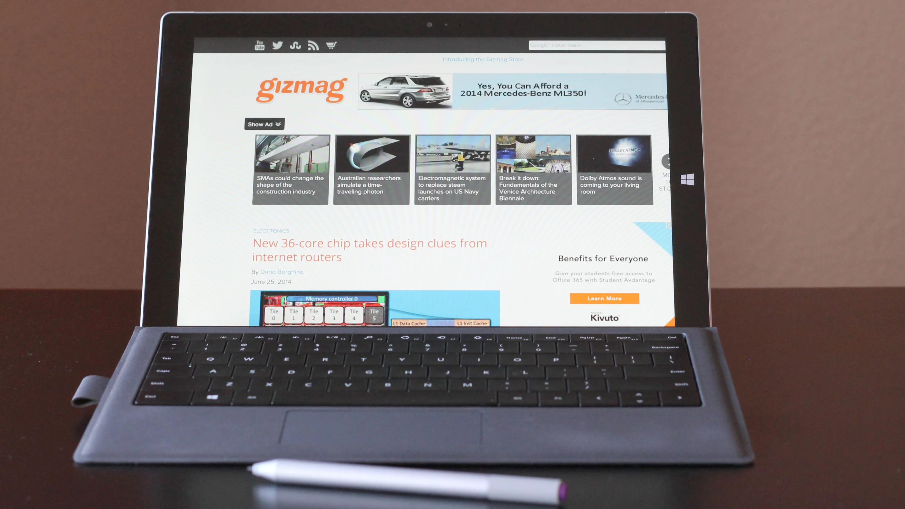 Surface Pro 3 in laptop mode