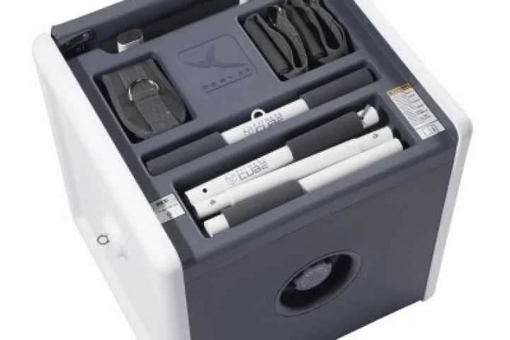 Fitness Cube offers a compact exercise solution for home use