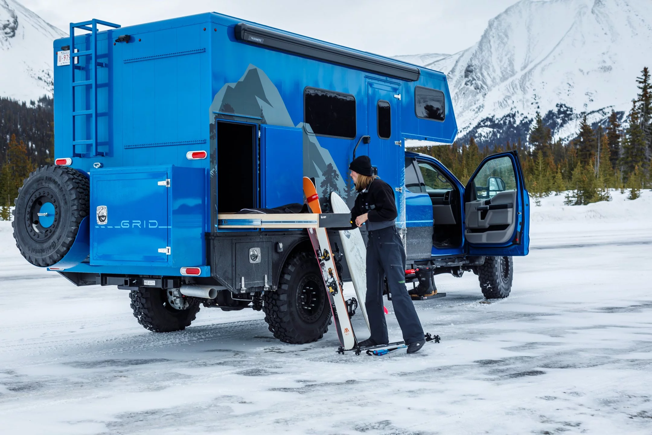 The Wilderness Grid does winter work as a four-wheel-drive backcountry ski lodge