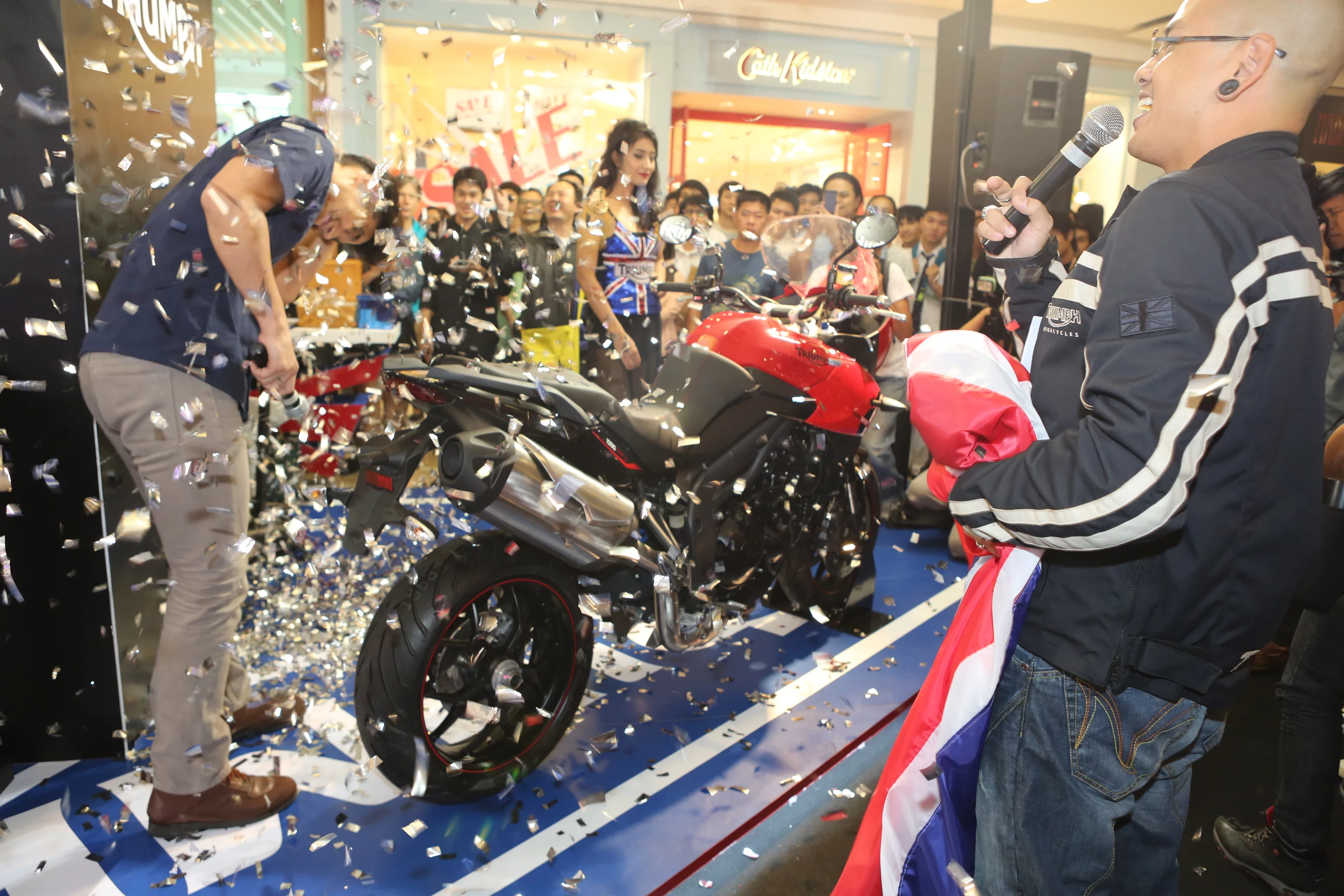 Triumph's stand (Photo: Husna Namirembe/Gizmag)