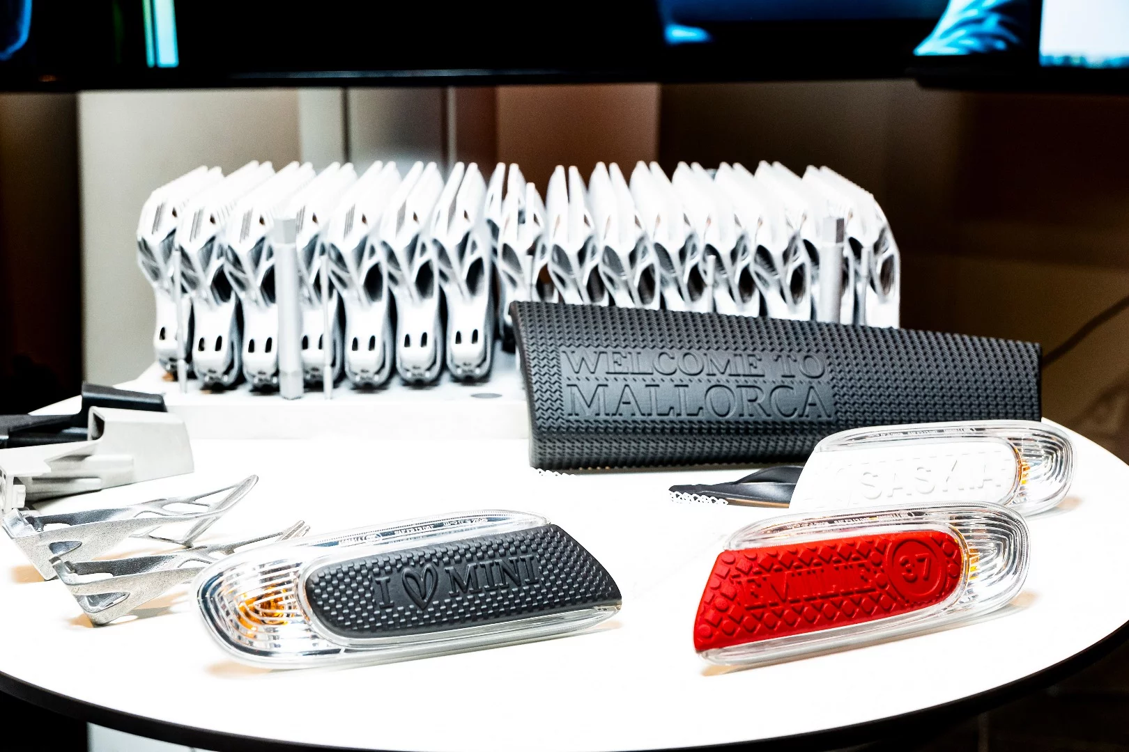 BMW Group showcased at the Digital Day 2018 event the kind of plastic and metallic parts it can 3D-print in house